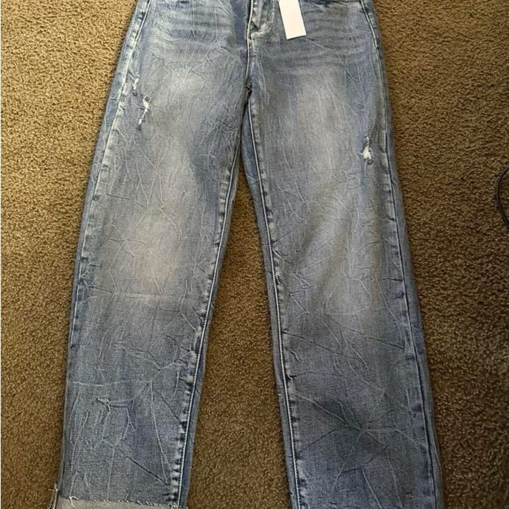 Classic Blue Boyfriend Jeans- Petra 153